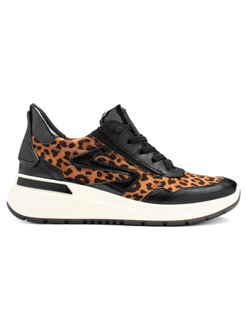 Ara 12-57701 Galicia Sneaker Black & Leopard