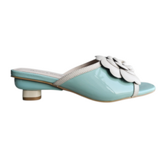 Django & Juiliette Vevina Ivory/Lt Blue Patent