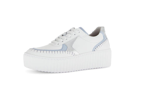 Gabor 63.204.21 Sneaker White/Sky/Silver