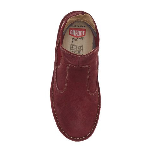 Baerchi by OnFoot  CA-29731 WP Chelsea Boot Nubuck Burgundy