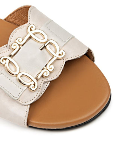 Glamille Nikki Slide Beige
