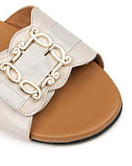 Glamille Nikki Slide Beige