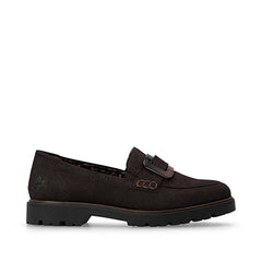 Rieker 4553-25 Choc Brown Loafer