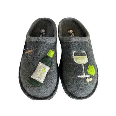 Haflinger Slipper Wine Time Grey