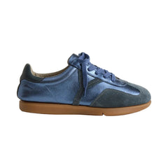 Saydo Zelk Sneaker Satin Navy Metallic/Navy Suede