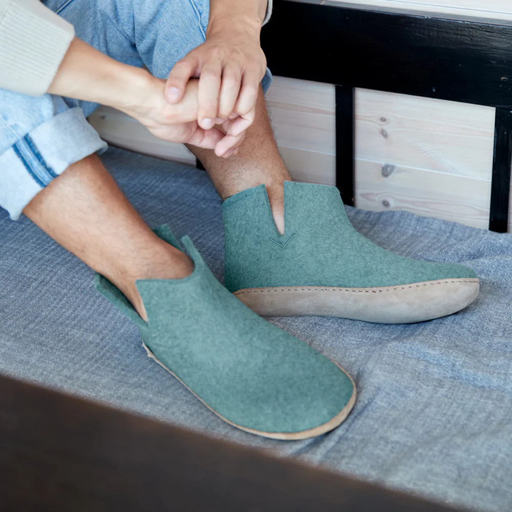 Glerups low boot rubber sole discount