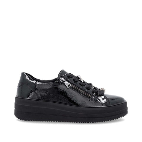 Remonte D1C09-00 Sneaker Black Patent