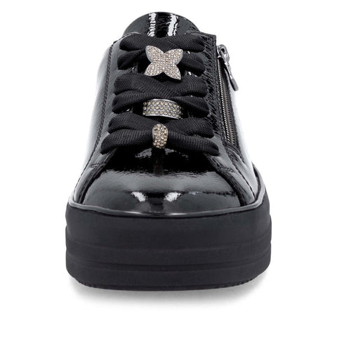 Remonte D1C09-00 Sneaker Black Patent