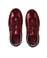 Saydo Zelk Sneaker Satin Wine metallic/Wine Suede
