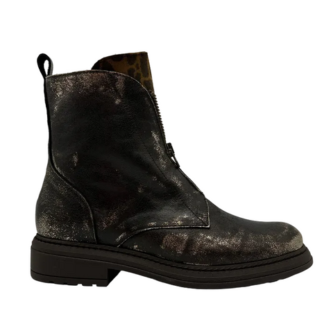 Folie's CV-6405 Bootie Sparkling Black/Leopard
