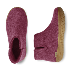 Glerups Boot Cranberry (Rubber sole)