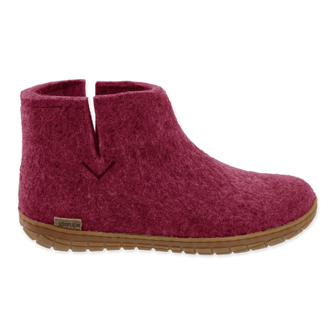 Glerups Boot Cranberry (Rubber sole)