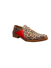Django & Juliette Kefect Camel/Leopard/Red Suede