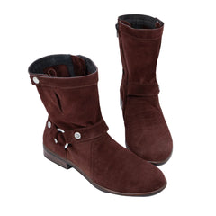 Naot Marin Bootie Cabernet Suede