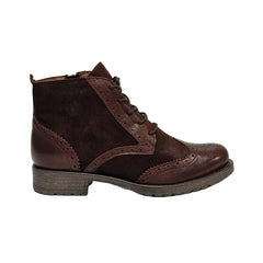 Miz Mooz Pepper Bootie Brown Suede/Leather