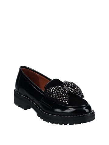 MLV Rachel 107 Black Patent Loafer w/Bow