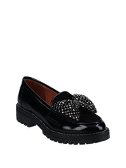 MLV Rachel 107 Black Patent Loafer w/Bow