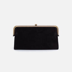 Hobo Lauren Wallet - Black Suede