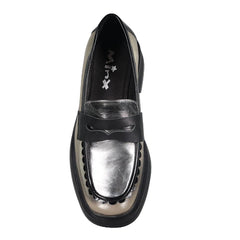 Minx M6-518 Showtime Loafer Gold/Black/Pewter Metallic