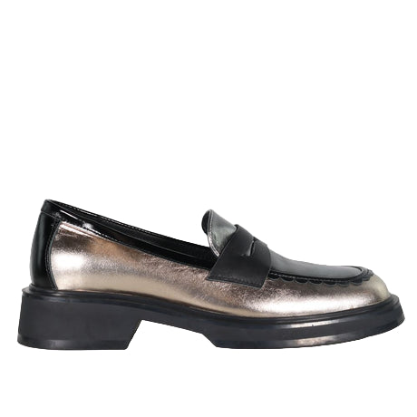 Minx M6-518 Showtime Loafer Gold/Black/Pewter Metallic