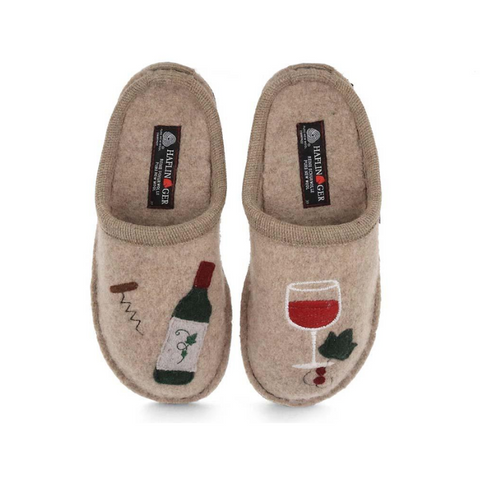 Haflinger Slipper Wine Time Beige