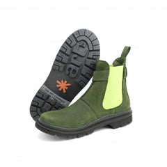Art 1892 Nubuck Bootie Khaki/Pistacho