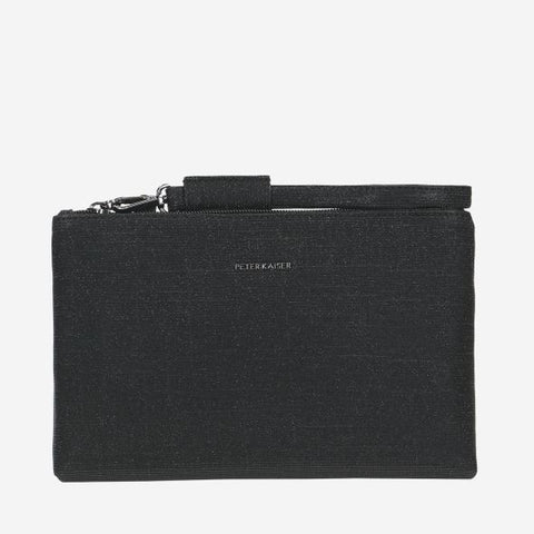 Peter Kaiser 69044-25 Clutch/Shoulder Bag Black Shimmer