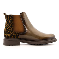 Folie's CV-6404 Bootie Bronze & Leopard