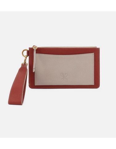 Hobo Hart Wristlet - Rust