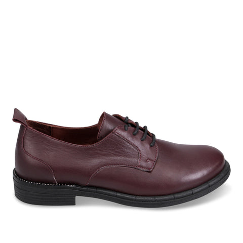Bueno Miles Lace Up Loafer Merlot