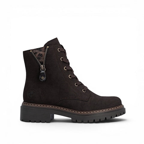 Rieker 72617-25 Bootie Dark Brown