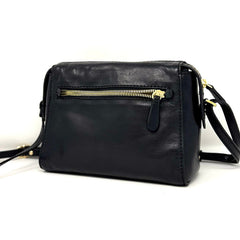 The Trend 9403033 Tamerice Leather Shoulder/Crossbody Black