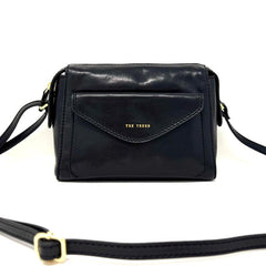 The Trend 9403033 Tamerice Leather Shoulder/Crossbody Black