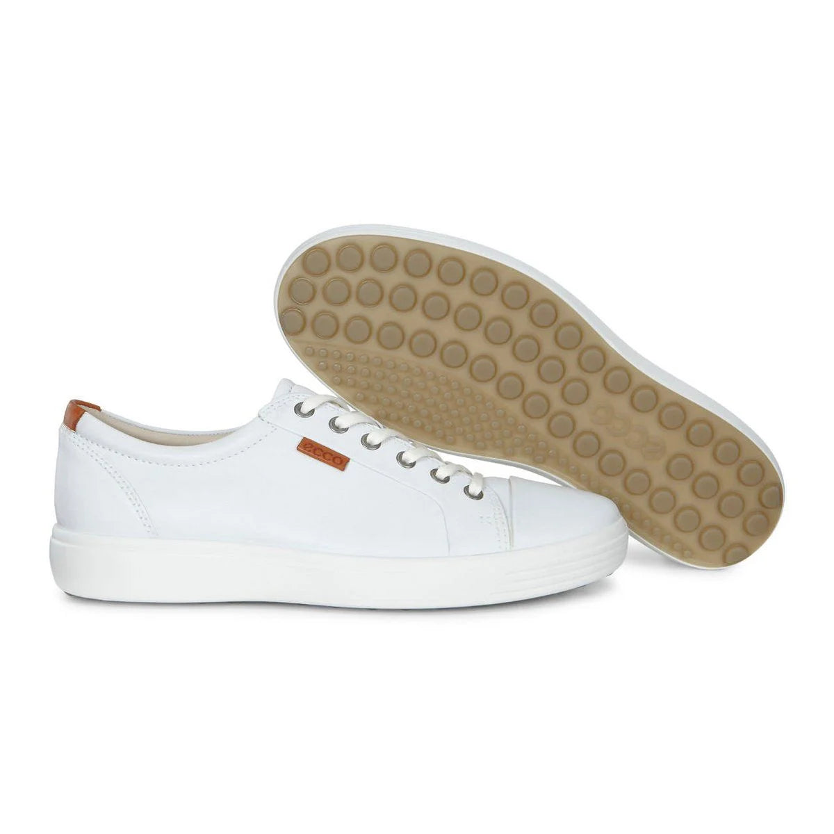 Ecco mens white shoes sales