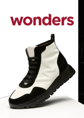 Wonders A-2415 High Top Sneaker Black Nubuck/Wild Milk Leather