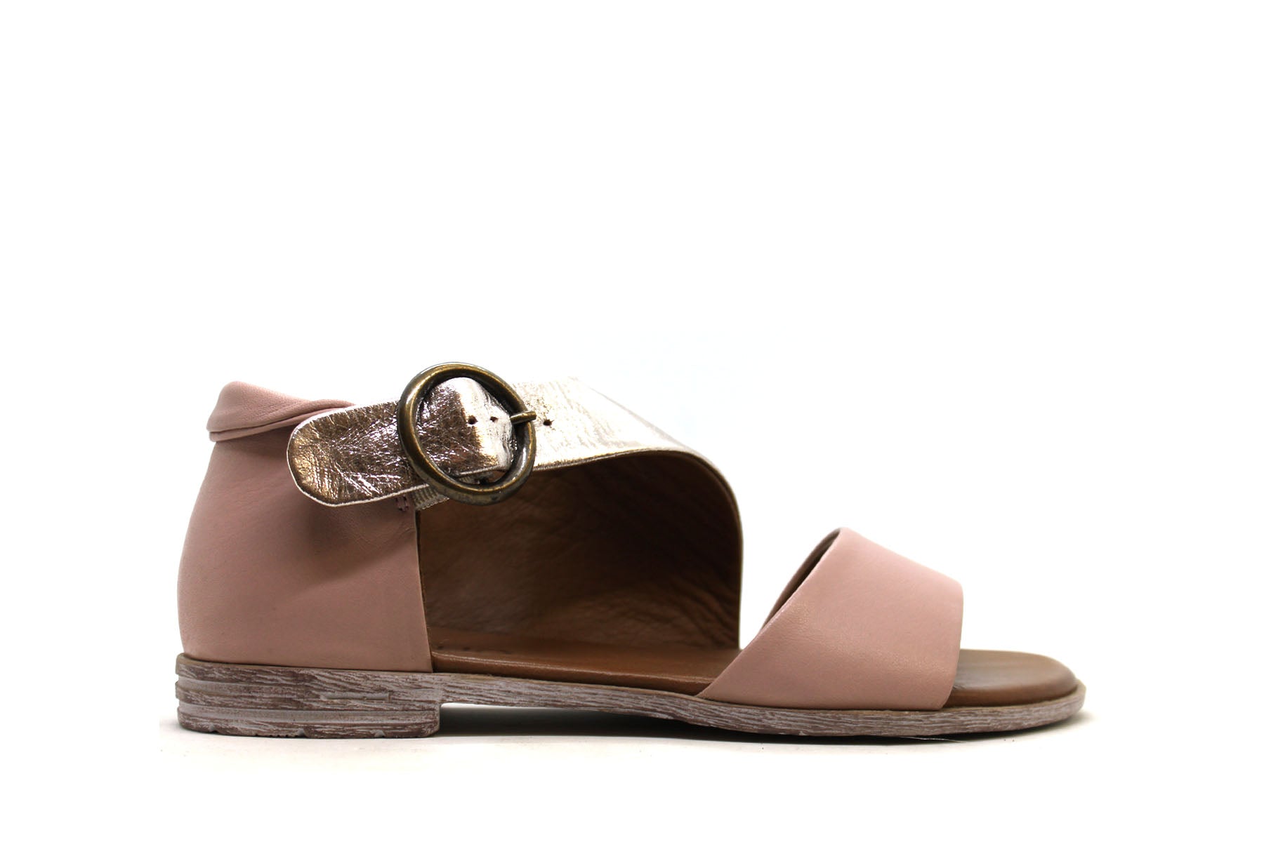 Bueno Yvonne Dusty Mauve/ Rose Metallic Sandal