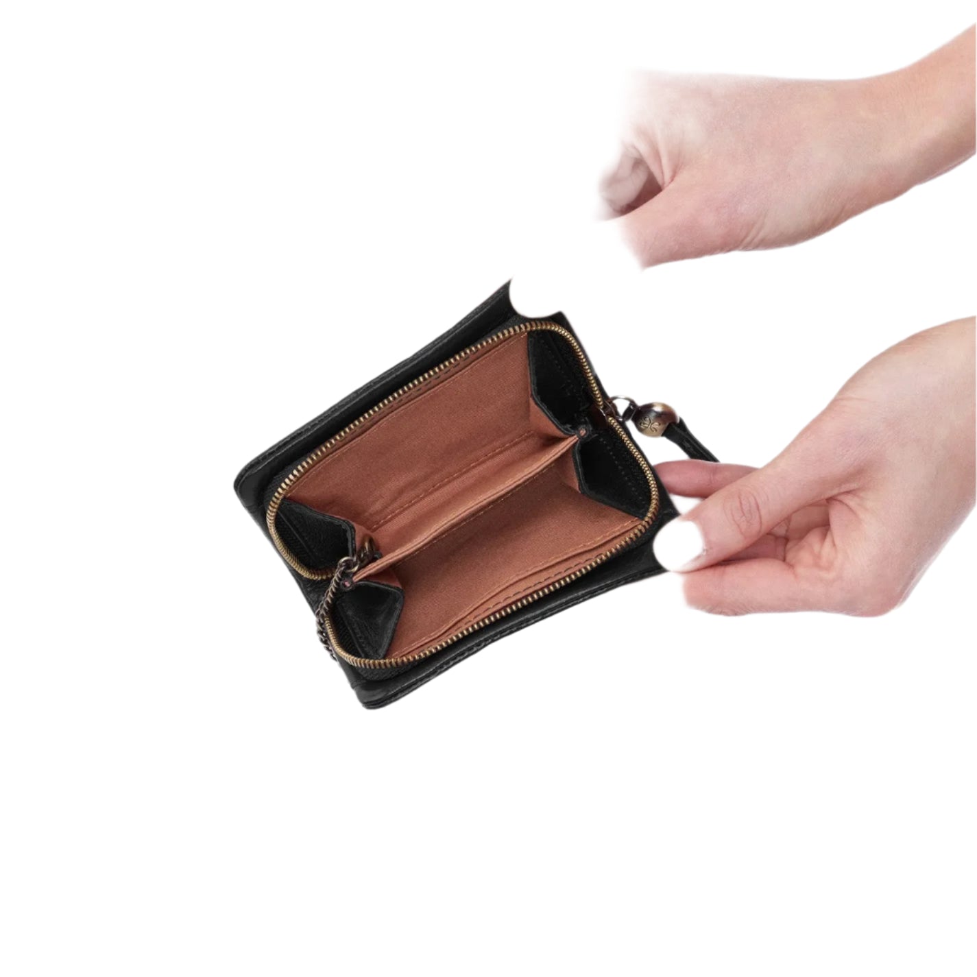 Hobo Eliza Small Zip Around Wallet Black shopcardinoshoes