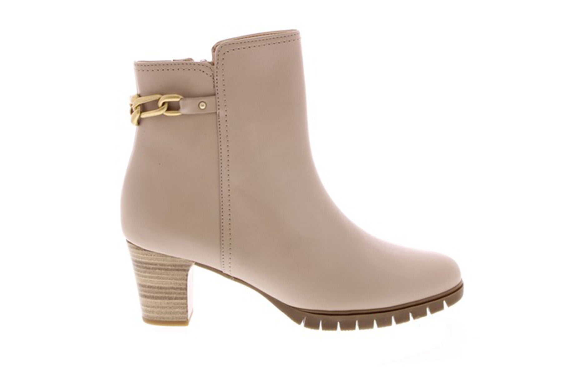Gabor 92.071 Taupe Boot w/Heel & Chain