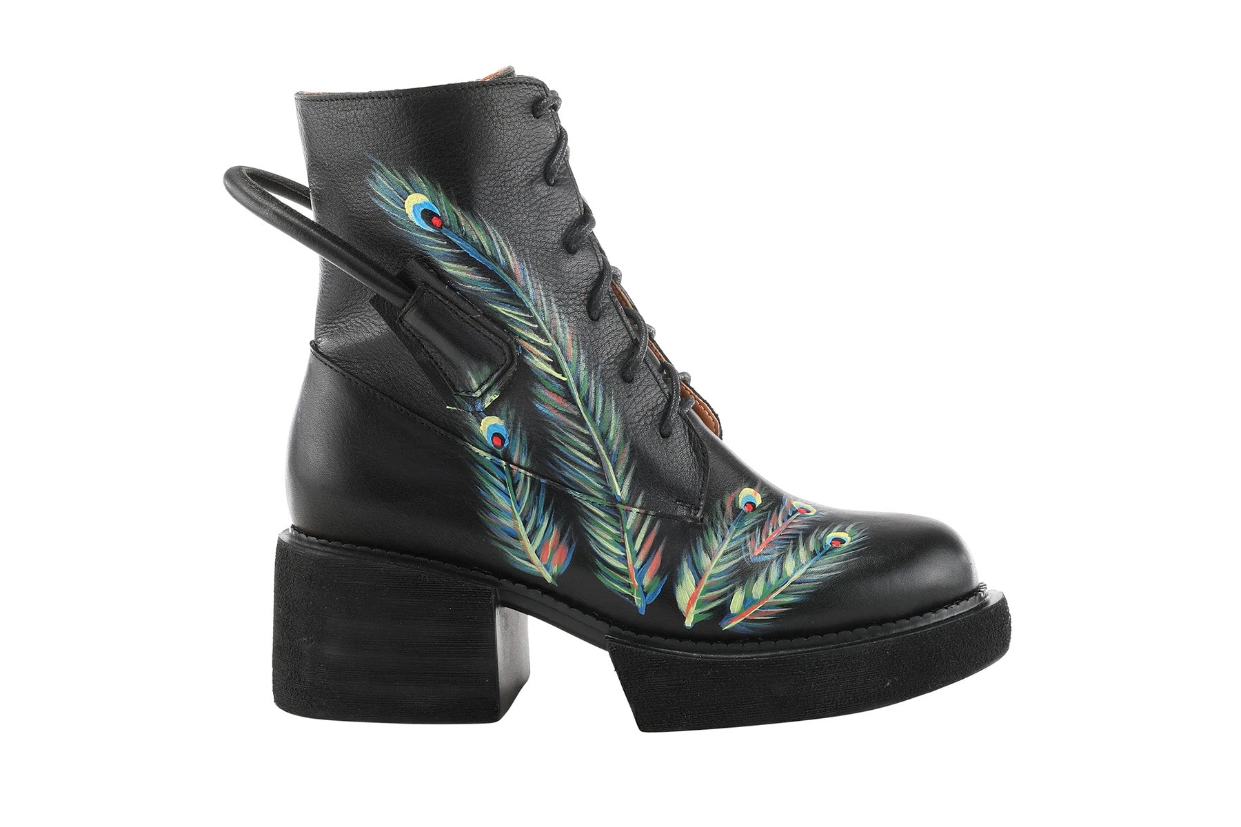 L'Artiste Bootie Feathered Black