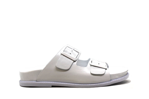 Tyche 24-0590 White Leather Slide