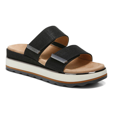 Vionic Phoenix Brandie Slide Black Linen